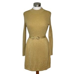 Free People Gold Midi Dress